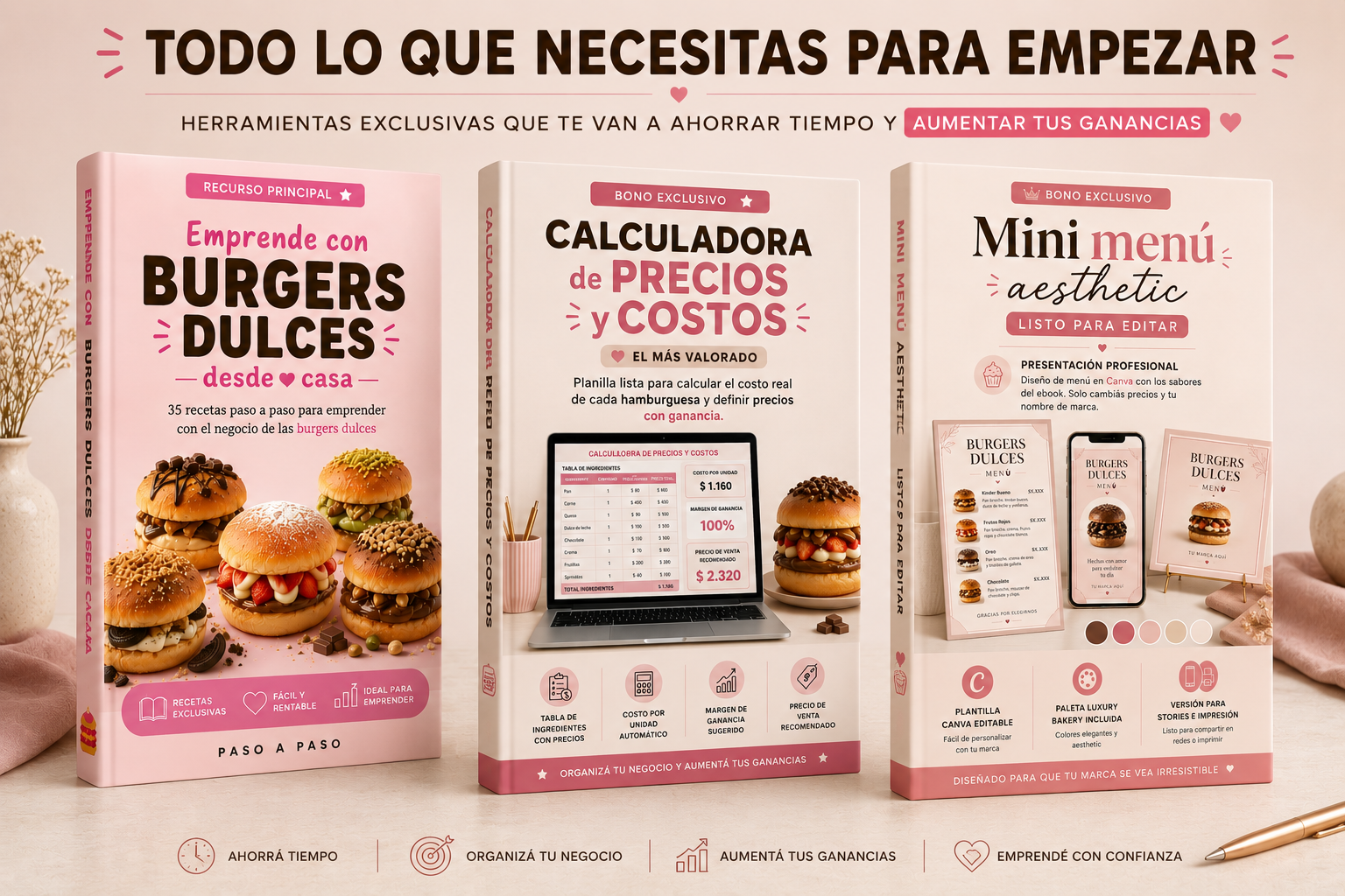 Ebook de Hamburguesas Dulces Virales para Emprender + Bonos